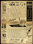 1939 Boston Braves vs. Pittsburgh Pirates Official Scorecard