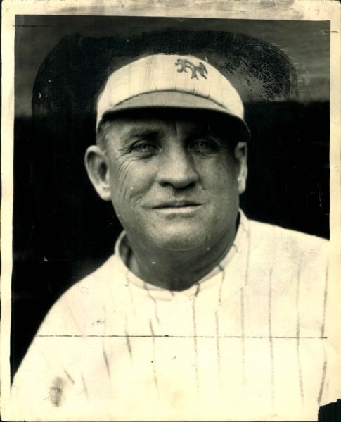 1921-24 circa Jesse Burkett New York Giants "The Sporting News Collection Archives" Original 8" x 10" Photo (Sporting News Collection Hologram/MEARS Photo LOA)
