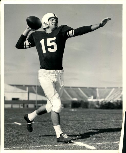 1954 Jimmy Harris Oklahama Sooners Football "The Sporting News Collection Archives" Original Photo (Sporting News Collection Hologram/MEARS Photo LOA)