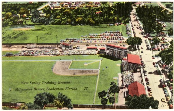1950s Milwaukee Braves Postcard - Lot of 11