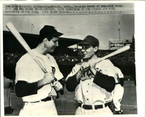 1941-45 Hank Greenberg Detroit Tigers "The Sporting News Collection Archives" Original Photos (Sporting News Collection Hologram/MEARS Photo LOA) - Lot of 4