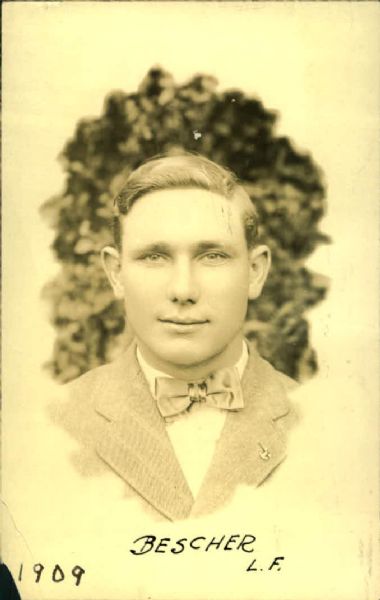 1909 Bob Bescher Cincinnati Reds "The Sporting News Collection Archives" Original Photo (Sporting News Collection Hologram/MEARS Photo LOA)