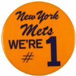 1960s New York Mets Pinback Button - Were #1