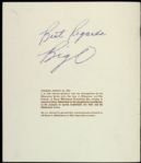 1990s Oscar Robertson Milwaukee Bucks Signed Booklet - JSA 