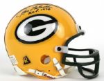 1990s Ray Nitschke Green Bay Packers Signed Mini-Helmet "H.o.f. 1978" Inscribed - JSA 