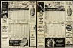 1942-43 Comiskey Park Chicago White Sox vs. Philadelphia Athletics Official Scorecard - Lot of 2
