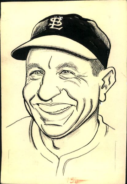 1917-69 St. Louis Cardinals "The Sporting News" Original Illustration Artwork (Sporting News Collection Hologram/MEARS LOA) Unique, 1:1 - Lot of 14