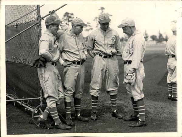 1929-30 Eddie Collins Jim Cronin Philadelphia Athletics "The Sporting News Collection Archives" Original Photo (Sporting News Collection Hologram/MEARS Photo LOA)