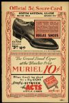 1935 Boston Braves vs. St. Louis Cardinals Official Scorecard