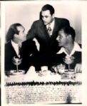 1948 Hank Greenberg Bill Veeck Cleveland Indians The Sporting News Collection Archives Original Photos (Sporting News Collection Hologram/MEARS Photo LOA) - Lot of 2