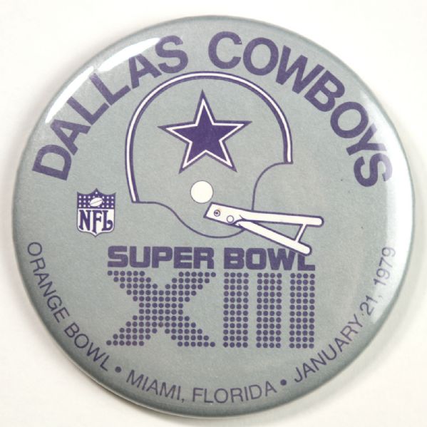 1979 Dallas Cowboys Super Bowl XIII Pinback Button
