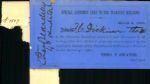 1885 Treasury Building Admission Card - Day of Grover Clevelands Inauguration