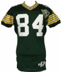 1993 Sterling Sharpe Game Worn Green Bay Packers Jersey - (MEARS A8) Great Use