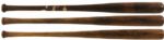 1920s H&B Louisville Slugger Side Written Professional Model Game Used Bat Lot of (3) - (MEARS Auction LOA)