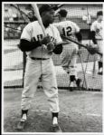 1960s Depiction of Willie Mays San Francisco Giants 11" x 14" Arthur Rickerby Studio Print - Lot of 2 - MEARS