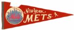 1970s-81 Collection of Baseball and Football Full Size Pennants 