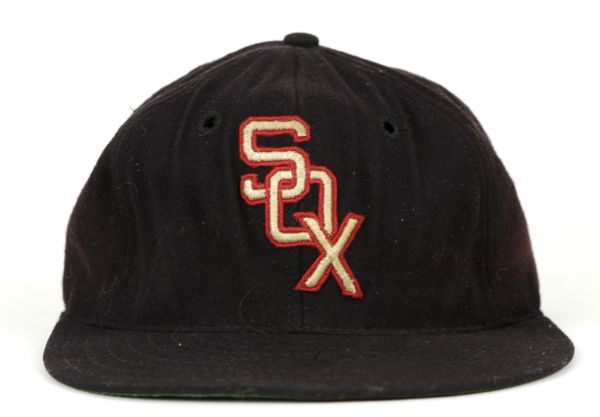 1956-57 Minnie Minoso Chicago White Sox Spalding Game Worn Cap (MEARS Auction LOA) 