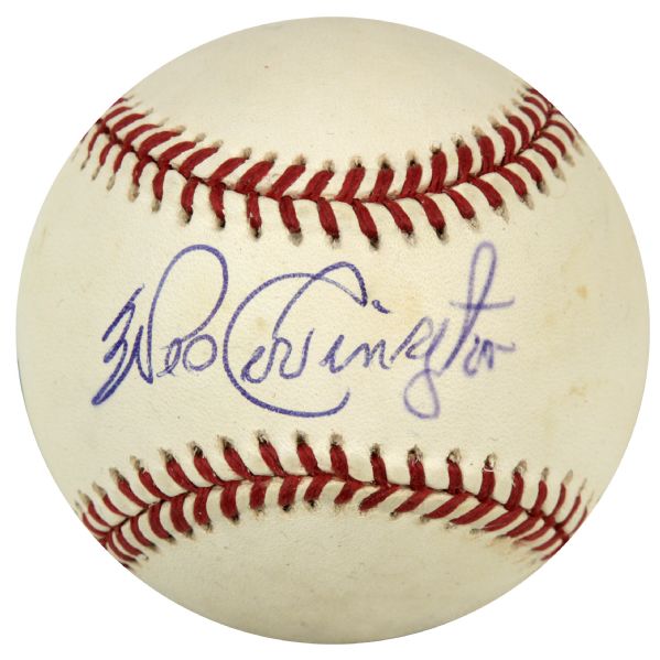 1987-89 Wes Covington Milwaukee Braves Single Signed ONL (Giamatti) Baseball - MEARS