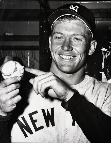 1953 Mickey Mantle New York Yankees "The Sporting News" Original 3.25" x 4" Black And White Negative (The Sporting News Collection/MEARS Auction LOA) 