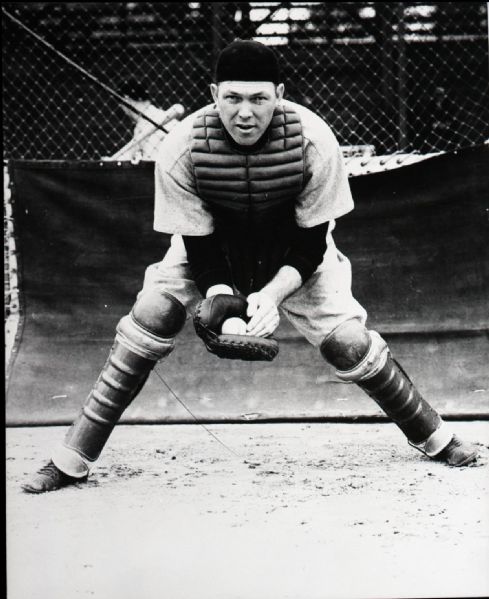 1928-43 Bill Dickey New York Yankees "The Sporting News" Original 2.25" x 2.75" Black And White Negative (The Sporting News Collection/MEARS Auction LOA) 
