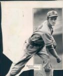 1939-40 circa Barney Barnicle Boston Bees "The Sporting News Collection Archives" Original Type 1 - 6"x9" Production Art Photo (Sporting News Collection Hologram/MEARS Type 1 Photo LOA)