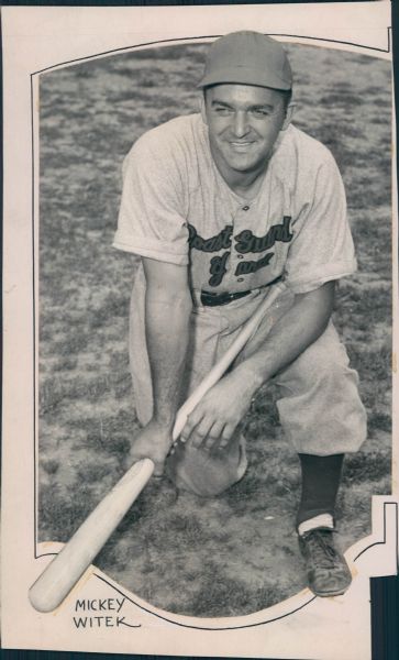 1940s circa Mickey Witek "The Sporting News Collection Archives" Original Type 1 - 6"x10" Photo (Sporting News Collection Hologram/MEARS Type 1 Photo LOA)