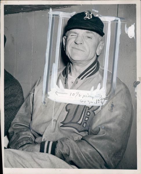 1941-43 circa Casey Stengel Boston Braves "The Sporting News Collection Archives" Original Type 1 - 8"x10" Photo (Sporting News Collection Hologram/MEARS Type 1 Photo LOA)