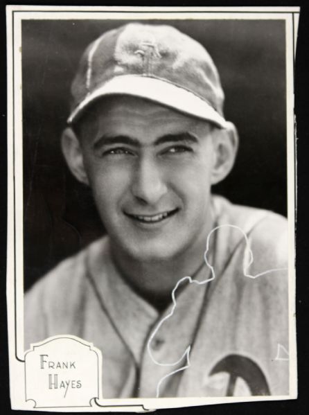 1933-42 circa Frank Hayes Philadelphia As "The Sporting News Collection Archives" Original TYpe 1 - 6.5"x9.5" Production Art Photo (Sporting News Collection Hologram/MEARS Type 1 Photo LOA)