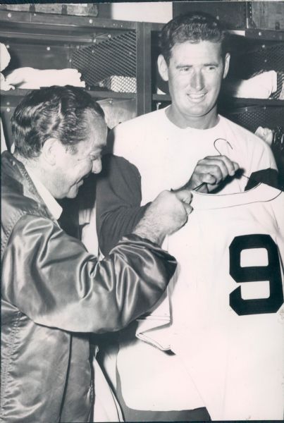 1955 Ted Williams Boston Red Sox Game Worn Jersey "The Sporting News Collection Archives" Original 5.5" x 8" Photo (Sporting News Collection Hologram/MEARS Type 1 Photo LOA)