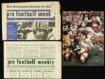 1964-69 Ray Nitschke Green Bay Packers Publication - Lot of 6