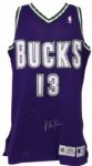1995-96 Glenn Robinson Milwaukee Bucks Game Worn Signed Jersey w/ Bucks LOA - MEARS A9