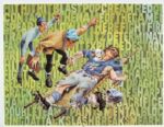 1970s Bergstrom Football Poster - Lot of 4 22 x 17 One Featuring Vince Lombardi 