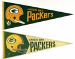 1967 Green Bay Packers Pennant - Lot of 2
