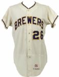 1971 Roy McMillan Milwaukee Brewers Game Worn Coaches Jersey- Second Year Brewers Home Jersey  (MEARS A10)