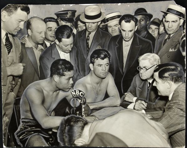 1937 Joe Louis Jim Braddock "The Sporting News Collection Archives" Original 9" x 11" Choice Jumbo Oversized Photo (TSN Collection Hologram/MEARS Photo LOA) Unique, 1:1