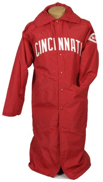 1975-76 Will McEnaney Cincinnati Reds Game Worn  Bull Pen Parka - MEARS 
