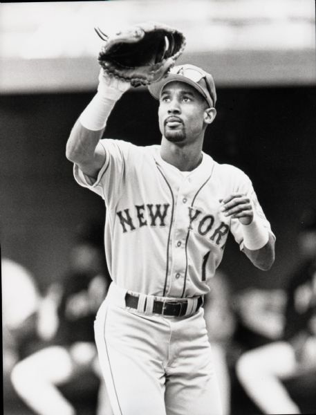 1996-97 Lance Johnson New York Mets "The Sporting News" Original 3" x 4" Black And White Negative (The Sporting News Collection/MEARS Auction LOA) 