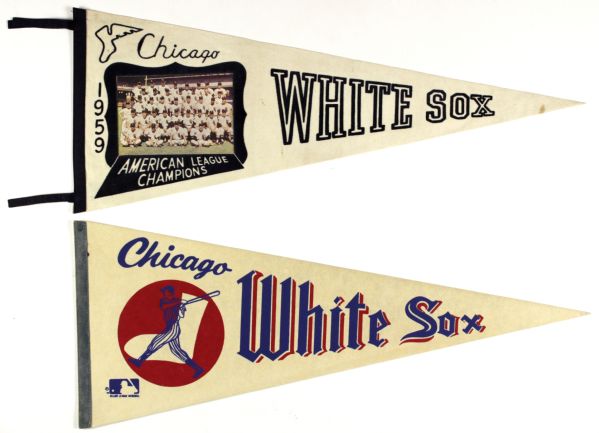 1959-60s Chicago White Sox Full Size Pennant - One Photo Pennant
