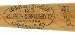 1956 Clem Labine H&B Louisville Slugger Professional Model  Brooklyn Dodgers Game Used All Star Bat (MEARS A10)