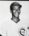 1964 Ernie Banks Chicago Cubs "The Sporting News" Original 2" x 2.5" Black And White Negative (The Sporting News Collection/MEARS Auction LOA) 