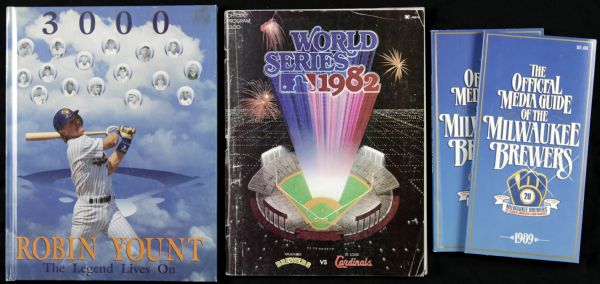 1982-95 Milwaukee Brewers Program Media Guide Inc. 82 World Series Program