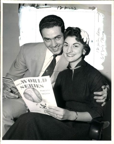 1954 Rocky Colavito Cleveland Indians "The Sporting News Collection Archives" Original 7" x 9" Photo (Sporting News Collection Hologram/MEARS Photo LOA)