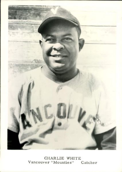 1960 Charlie White Vancouver Mounties PCL "The Sporting News Collection Archives" Original Photo (Sporting News Collection Hologram/MEARS Photo LOA)