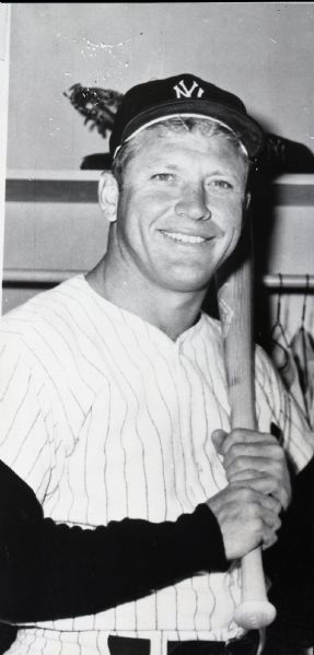 1963 Mickey Mantle New York Yankees "The Sporting News" Original 2.25" x 4.5" Black And White Negative (The Sporting News Collection/MEARS Auction LOA) 