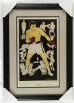 1990s Muhammad Ali Signed The Peoples Champion Artwork Framed Display 239/850 - PSA/DNA Full Letter