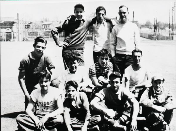 1935-40 Yogi Berra Joe Garagiola Sandlot Team "The Sporting News" Original 3" x 4" Black And White Negative (The Sporting News Collection/MEARS Auction LOA) 