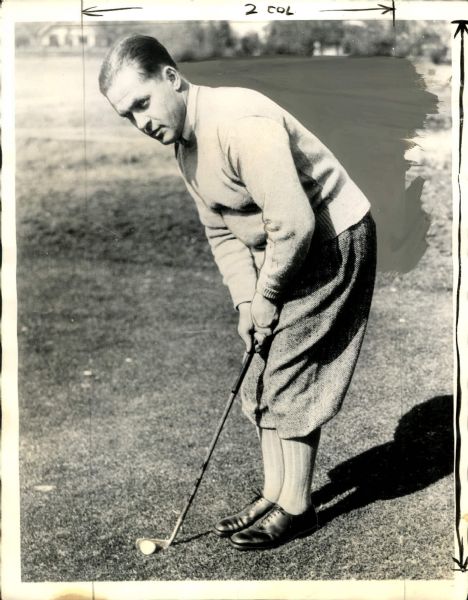 1935 Bobby Jones "The Sporting News Collection Archives" Original Photo (Sporting News Collection Hologram/MEARS Photo LOA)