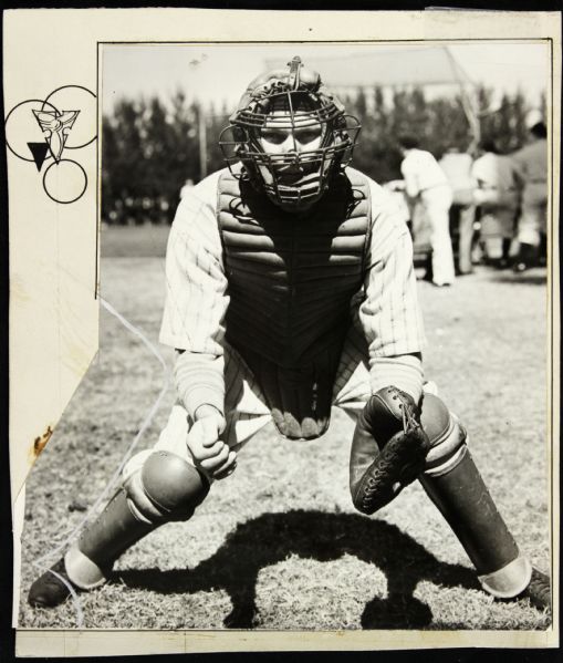 1930-36 circa Bill Dickey New York Yankees "The Sporting News Collection Archives" Original 7.5" x 9" Photo (Sporting News Collection Hologram/MEARS Photo LOA)