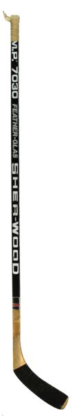 1988-92 Russ Courtnall Montreal Canadiens Game Used Sher-Wood 7030 Hockey Stick (MEARS Auction LOA)