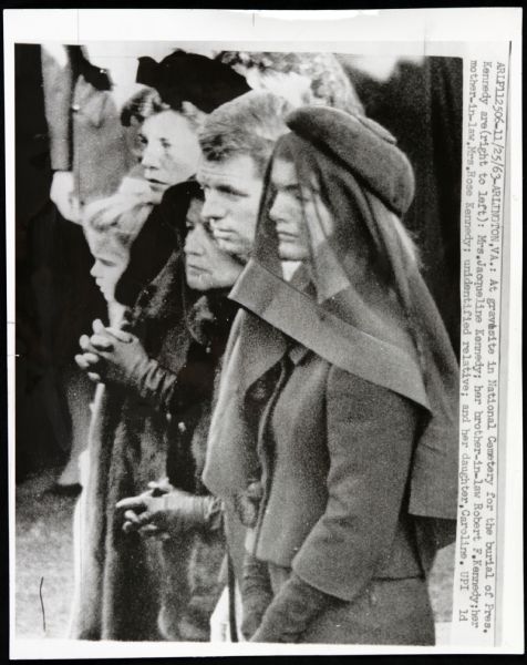 1963 Jackie Kennedy Funeral Original 11" x 14" Oversized Chicago Sun-Times Photo - MEARS